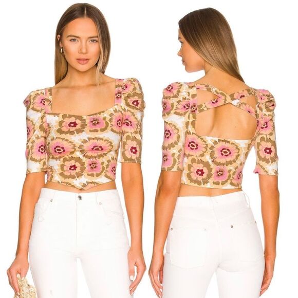 Free People Tops - FREE People Movement Give Me More Top Criss Cross Back Spring Summer Top Lg NWT